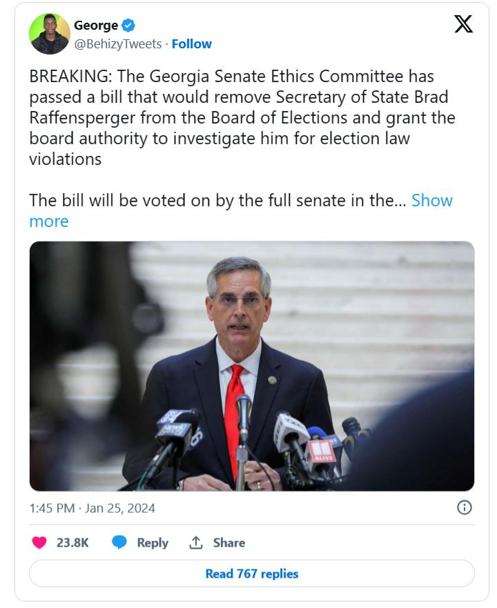 The Georgia Senate Ethics Committee Takes a Stand for Election Integrity