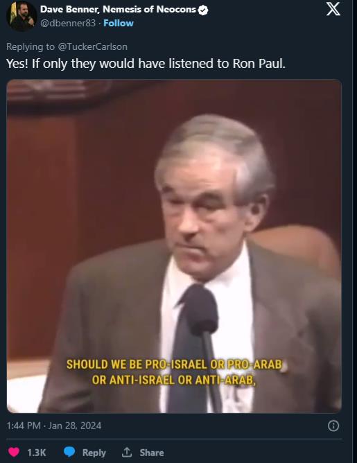 Israel v Palestine & Ron Paul: The Pro-American Third Option