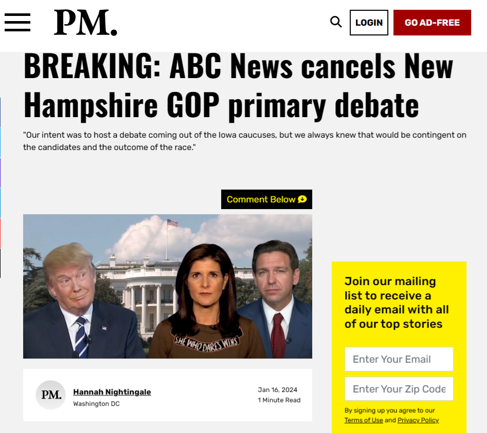 ABC has already declared the primaries DONE