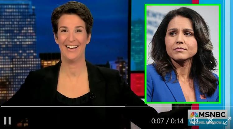 In a Display of Left-Wing Group-Think, Rachel Maddow Ridicules Gabbard’s Nomination While Sanders Betrays Former Ally